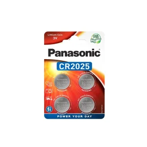 Батарейка Panasonic литиевая CR2025 блистер, 4 шт., CR-2025EL/4B